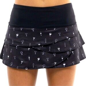Lucky in Love  Cheers to You Skort skirt size Small Tennis skirt